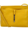 Dámska kožená crossbody kabelka žltá - Delami Eneta