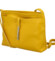 Dámska kožená crossbody kabelka žltá - Delami Eneta