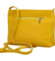 Dámska kožená crossbody kabelka žltá - Delami Eneta