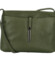 Dámska kožená crossbody kabelka tmavo zelená - Delami Eneta