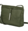 Dámska kožená crossbody kabelka tmavo zelená - Delami Eneta