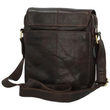 Pánska kožená crossbody taška hnedá - Sendi Design Edison