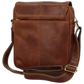 Pánska kožená crossbody taška koňaková - Sendi Design Edison
