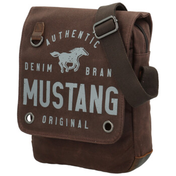 Pánska crossbody taška hnedá - Mustang Roger