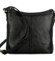 Dámska kožená crossbody kabelka čierna - Hexagona Karmen