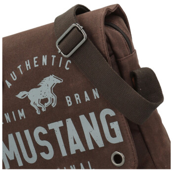 Pánska crossbody taška hnedá - Mustang Roger