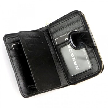 Dámska kožená peňaženka čierna - Gregorio Allis