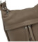 Dámska kožená crossbody kabelka taupe - Delami Vera Pelle Meyrra