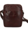 Pánska kožená crossbody taška hnedá - Greenwood Olwen