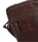 Pánska kožená crossbody taška hnedá - Greenwood Olwen