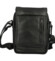 Pánska kožená crossbody taška čierna - Greenwood Olivier