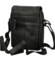 Pánska kožená crossbody taška čierna - Greenwood Olivier