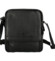 Pánska kožená crossbody taška čierna - Greenwood Vaios
