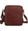 Pánska kožená crossbody taška hnedá - Greenwood Vaios