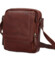 Pánska kožená crossbody taška hnedá - Greenwood Vaios