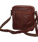 Pánska kožená crossbody taška hnedá - Greenwood Vaios