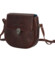 Dámska kožená crossbody kabelka hnedá - Greenwood Wika
