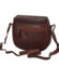 Dámska kožená crossbody kabelka hnedá - Greenwood Wika