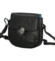 Dámska kožená crossbody kabelka čierna - Greenwood Wika