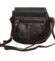 Dámska kožená crossbody kabelka tmavo hnedá - Greenwood Wika
