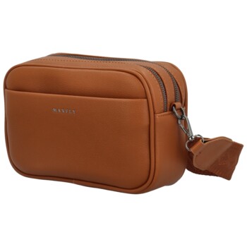 Dámska crossbody kabelka koňaková hnedá - MaxFly Merita