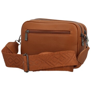 Dámska crossbody kabelka koňaková hnedá - MaxFly Merita
