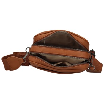 Dámska crossbody kabelka koňaková hnedá - MaxFly Merita