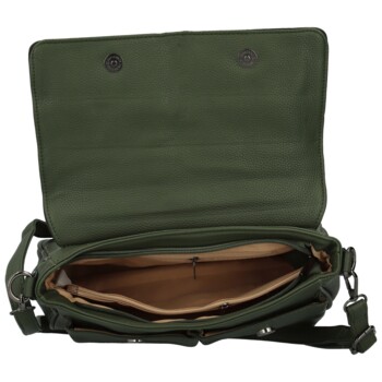 Dámska crossbody kabelka tmavo zelená - Firenze Samira