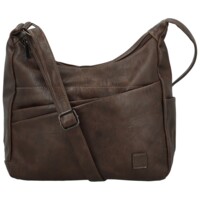 Dámska crossbody kabelka coffee - Firenze Ricco