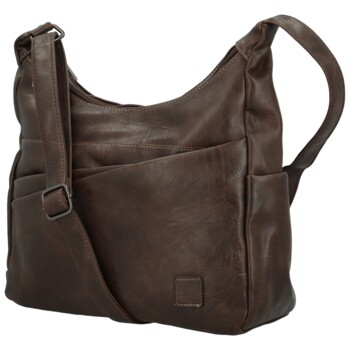 Dámska crossbody kabelka coffee - Firenze Ricco