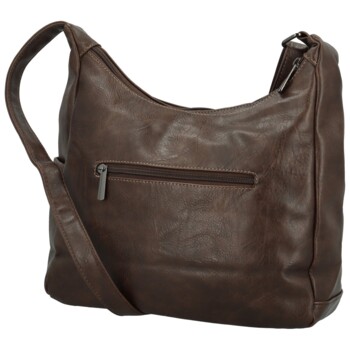 Dámska crossbody kabelka coffee - Firenze Ricco