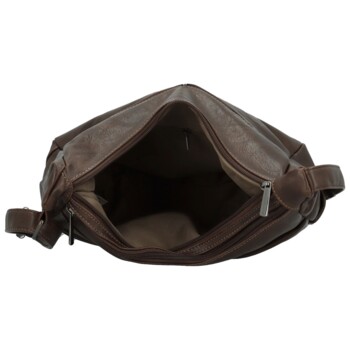 Dámska crossbody kabelka coffee - Firenze Ricco