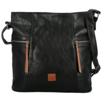 Dámska crossbody kabelka hnedá/čierna - Firenze Jamia