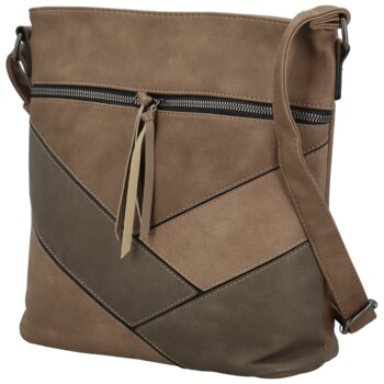 Dámska crossbody kabelka tmavo béžová - Firenze Rishi