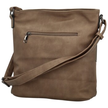 Dámska crossbody kabelka tmavo béžová - Firenze Rishi