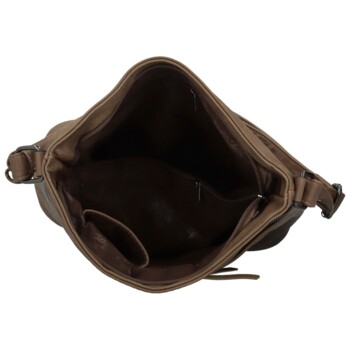 Dámska crossbody kabelka tmavo béžová - Firenze Rishi
