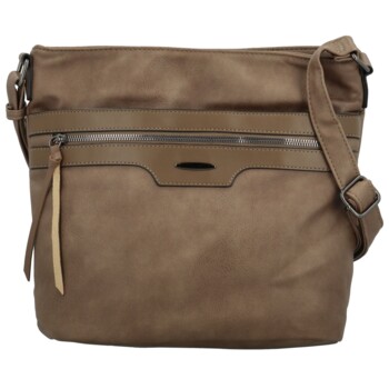 Dámska crossbody kabelka taupe - Firenze Shira