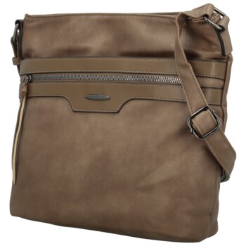 Dámska crossbody kabelka taupe - Firenze Shira