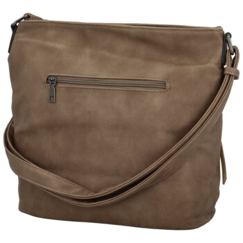 Dámska crossbody kabelka taupe - Firenze Shira