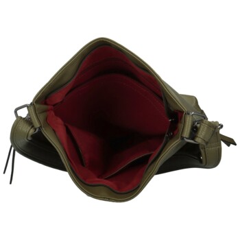 Dámska crossbody kabelka tmavo zelená - Firenze Rosalie