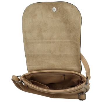 Dámska crossbody kabelka tmavo béžová - Firenze Maiami