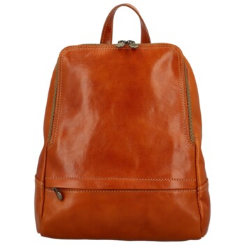 Dámsky kožený batoh koňakový - Delami Vera Pelle Mallory