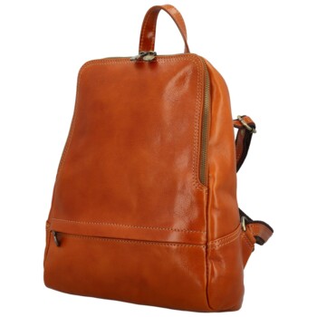 Dámsky kožený batoh koňakový - Delami Vera Pelle Mallory