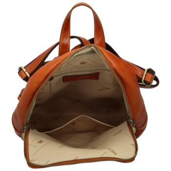 Dámsky kožený batoh koňakový - Delami Vera Pelle Mallory