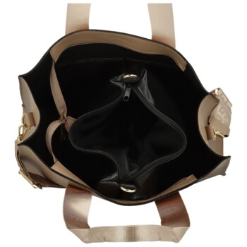 Dámska kabelka cez rameno camel - Laura Biaggi Renata