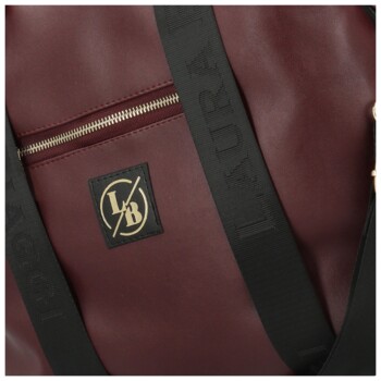 Dámska kabelka na rameno vínová - Laura Biaggi Katica