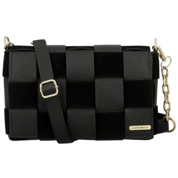 Dámska crossbody kabelka čierna - Laura Biaggi Fabia