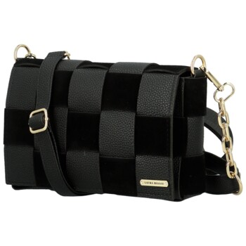 Dámska crossbody kabelka čierna - Laura Biaggi Fabia