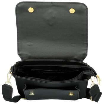 Dámska crossbody kabelka čierna - Laura Biaggi Daneliya