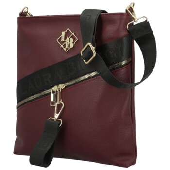 Dámska crossbody kabelka vínová - Laura Biaggi Latoya